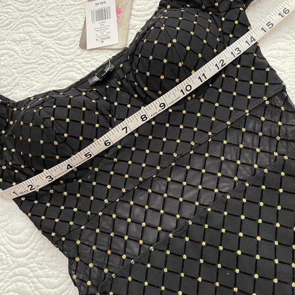 Lily Rose Black Party Dress with Gold Foiling - Juniors Size Small - Picture 8 of 16